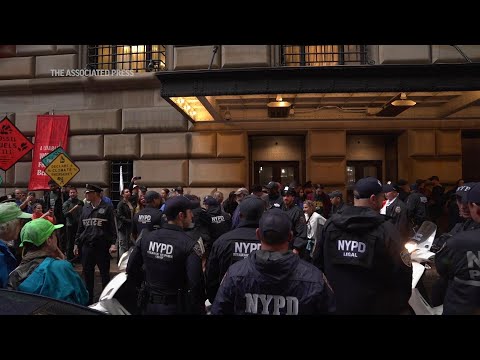 Dozens arrested at New York climate protest