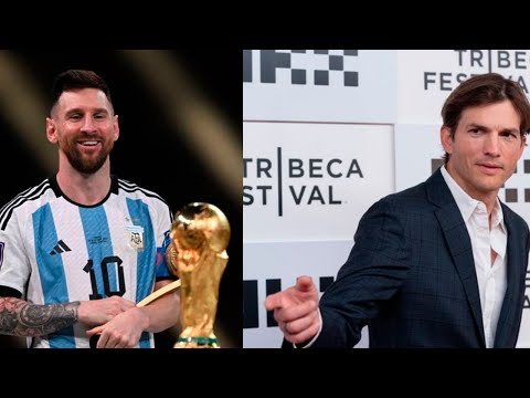 Ashton Kutcher, enamorado de Lionel Messi: así confesó en una entrevista su fanatismo por el campeón