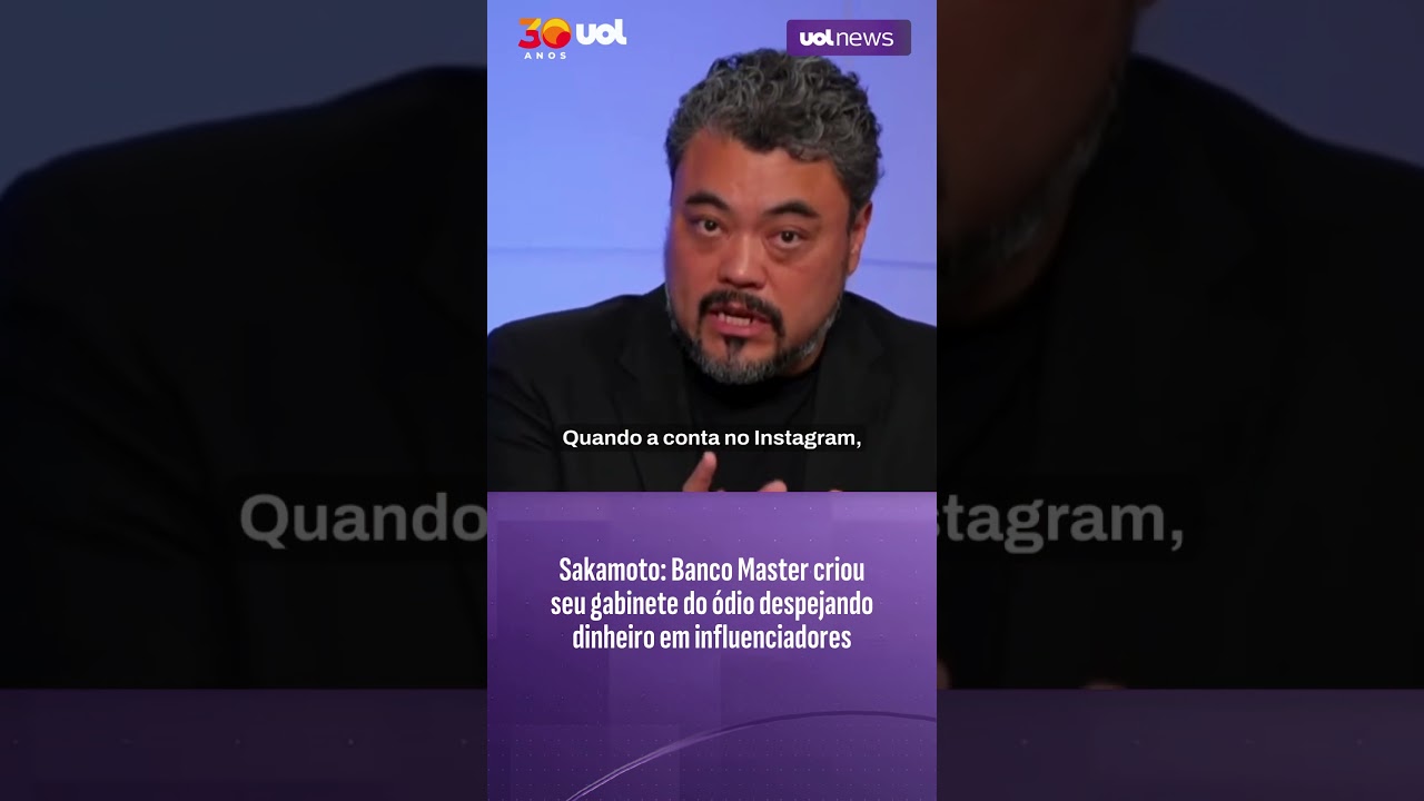 Sakamoto Banco Master criou seu gabinete do ódio despejando dinheiro em influenciadores pagos