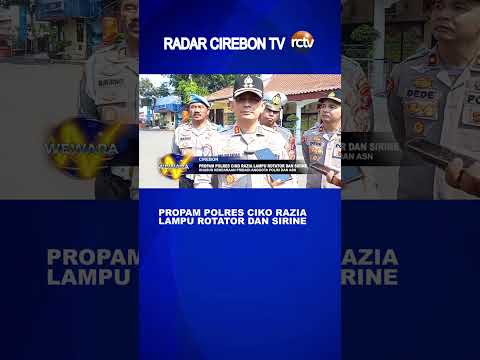 Propam Polres Ciko Razia Lampu Rotator dan Sirine