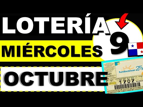 Resultados Sorteo Loteria Miércoles 9 de Octubre 2024 Loteria Nacional Panama Miercolito Q Jugó Hoy