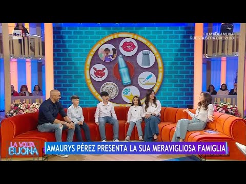 Amaurys Perez presenta la sua famiglia - La Volta Buona 01/04/2024