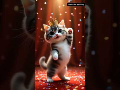 cute cat 🐈 dancing video #shorts #viralshorts #shortvideo #viralvideo #cute #cat #animation #aivideo