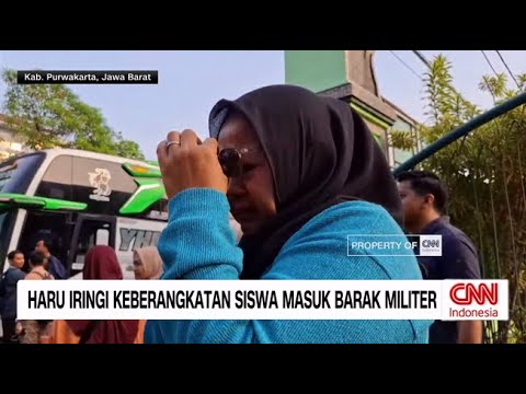 Haru Iringi Keberangkatan Siswa Masuk Barak Militer