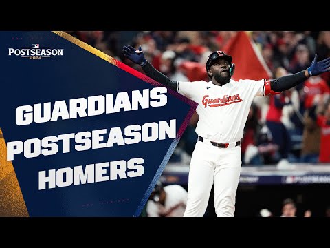 INSANELY HUGE home runs from the Cleveland Guardians so far this Postseason!