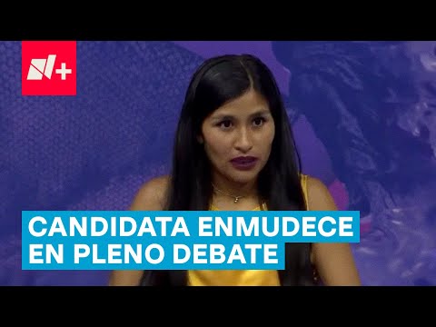Candidata del PRD a Diputada Local por el Distrito 20 enmudece en pleno debate - N+