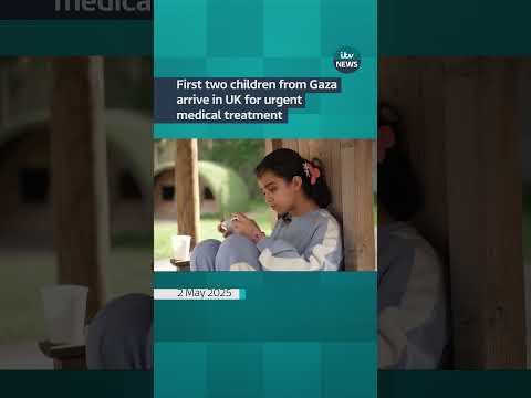 First two children from Gaza arrive in UK for urgent medical treatment | ITV News #itvnews