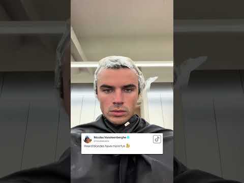 Nic Vansteenberghe is debuting a <strong>new</strong> <strong>look</strong>. 💇‍♂️ (🎥: TikTok/Nic Vansteenberghe)