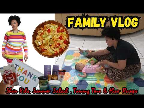 Shein Kids, Tummy Time, Summer Salad & More - Family Vlog