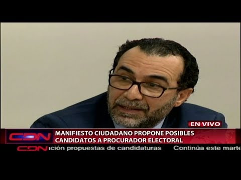 Manifiesto Ciudadano propone nombres como posibles candidatos a procurador electoral