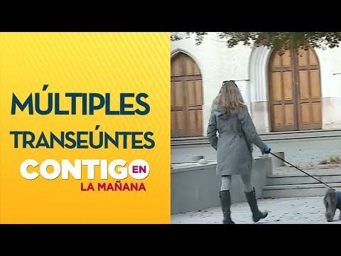 Múltiples personas pasean por las calles de Las Condes sin permiso temporal - Contigo en La Mañana