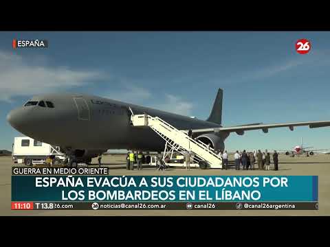 Llegan los primeros evacuados de Líbano a España y más países europeos