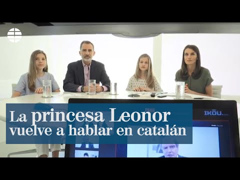 La princesa Leonor vuelve a hablar en catalán