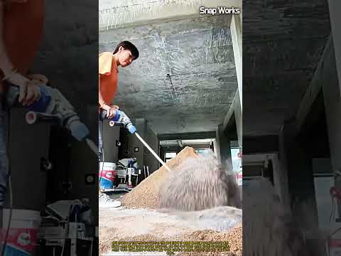 전동 해머 드릴 커스텀 비트를 활용한 대용량 건식 몰탈 배합 공정 #worker #process #mixing #drymix #mortar