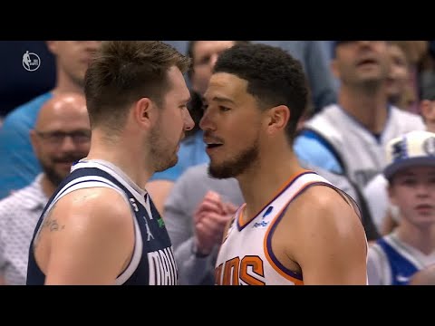 Luka Doncic and Devin Booker get into it 🍿 | NBA on ESPN