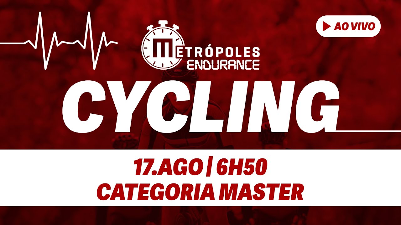 METRÓPOLES ENDURANCE CYCLING   PROVA MASTER E OPEN MASCULINO   17082025