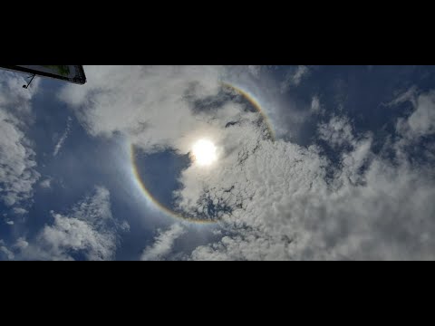 Sorpresa por halo solar en Guatemala