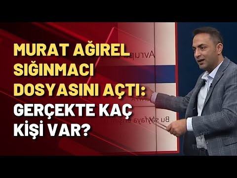 Murat Ağırel'den gündeme oturacak dosya: Türkiye'de kaç sığınmacı var?