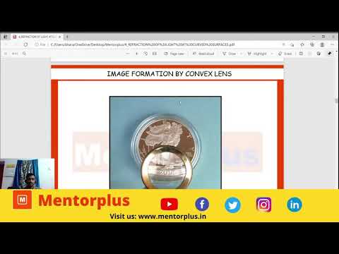 10th Class Physics 4_REFRACTION OF LIGHT AT CURVED SURFACES  Chapter   Discussion by Mentorplus