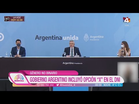 Buen Día - Género no binario: Gobierno argentino incluyó opción X en el DNI