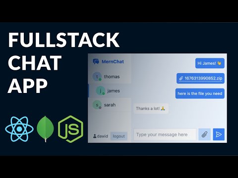 Build a Fullstack CHAT App using MERN (mongo, express, react, node)