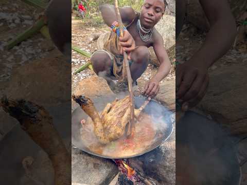 Cooking skills 😜 #hunters #africa