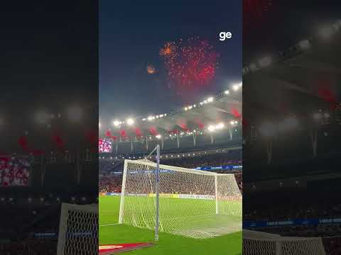 🔴⚫️🏟️ A FESTA DA TORCIDA RUBRO-NEGRA NO MARACANÃ PARA FLAMENGO X ESTUDIANTES | #shorts | ge.globo
