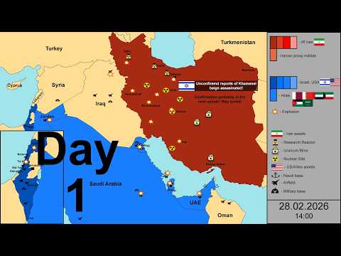 Israeli–United States strikes on Iran: Day 1 [first 12h]