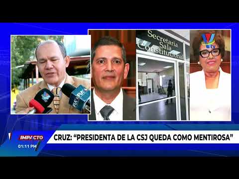Cruz: “Presidenta del CSJ queda como mentirosa”