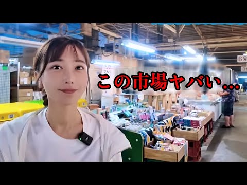 【夜明けの港】巨大なアレの水揚げに遭遇できました。