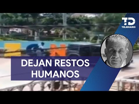 Dejan restos humanos frente a palacio municipal de Cazones, Veracruz