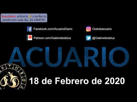 Horóscopo Diario - Acuario - 18 de Febrero de 2020