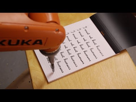 Robot ordered to write lines as punishment for crime it hasn't committed yet