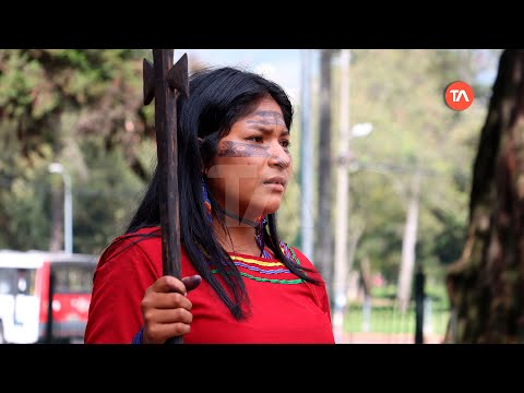 Mujeres indígenas llegan a Quito para marchar por el Día de la Mujer