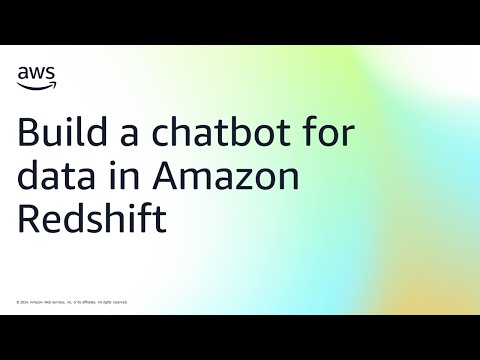 Build a chatbot for data in Amazon Redshift | Amazon Web Services