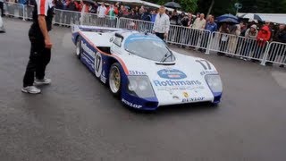 Jim Richards is driving the Porsche 962 at Goodwood