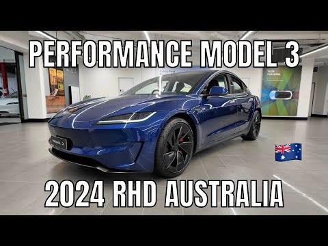 Australia RHD 2024 Highland Tesla Model 3 Performance Walkaround
