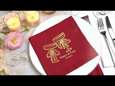 https://apogej.etsy.com/listing/4377077572/personalized-napkin-newlywed-toast #napkins #wedding #gif
