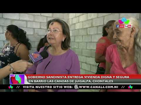 Gobierno Sandinista entrega vivienda digna y segura en barrio Las Canoas de Juigalpa, Chontales