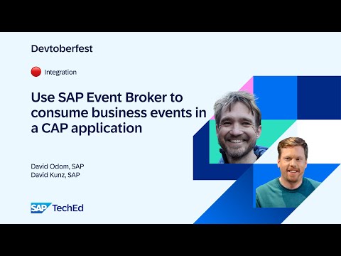 ? Use SAP Event Broker for SAP cloud applications to consume business events in a CAP application