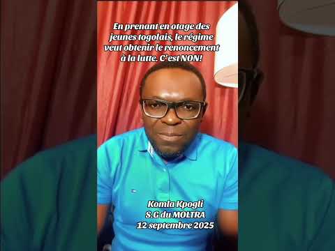 Faure Gnassingbé prend des jeunes en otage pour obtenir le renoncement à la lutte.