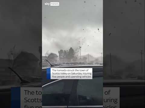 Tornado rips through town in northern California