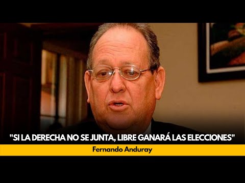 Si la derecha no se junta, Libre ganará las elecciones: Fernando Anduray