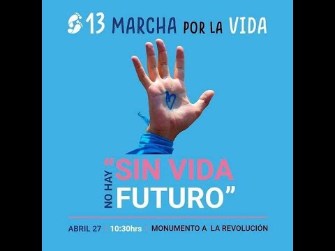 Marcha por la Vida Sin Vida no hay Futuro Ciudad de México.