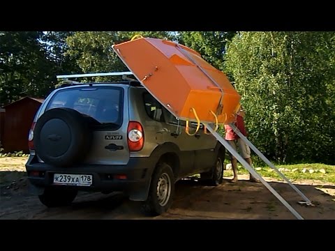погрузка лодки на багажник автомобиля погрузка лодки на багажник автомобиля