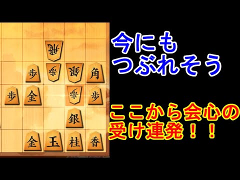 相手を穴熊の姿焼きに追い込みました【相振り飛車】