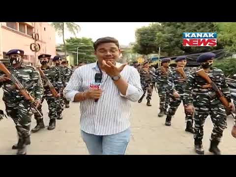 Odisha Police With CRPF, Conducts 'Flag March' In Bhubaneswar Ahead Of General Elections