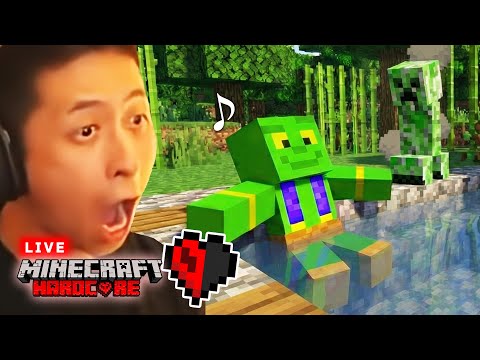 【ハードコア】命懸けの素材集め！究極の巨大温泉が遂に完成...！【マイクラ - Day38】