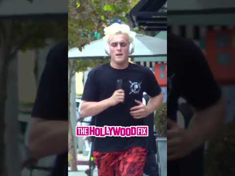 Jake Paul Is Spotted By Paparazzi Going Out For A Jog On Melrose Ave. In West Hollywood, CA
