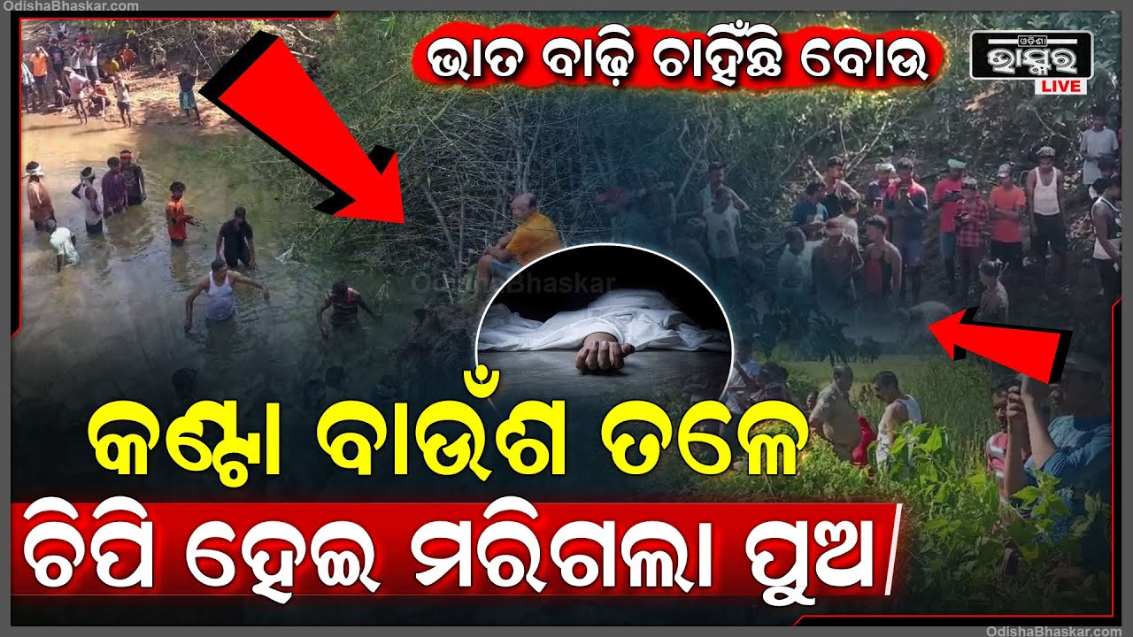 ନଦୀରେ ମାଛ ଧରୁଥିବା ବେଳେ ଧସେଇ ଗଲା ବାଉଁଶ ବୁଦା, କଣ୍ଟା ବାଉଁଶ ତଳେ ଚିପି ହେଇ ମରିଗଲା ପୁଅ